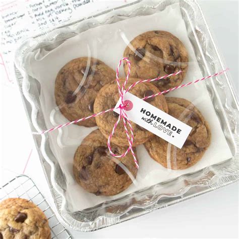 how to package homemade cookies.